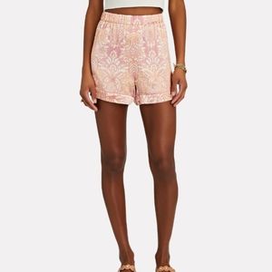 Alexis Pink and White High Waist Shorts